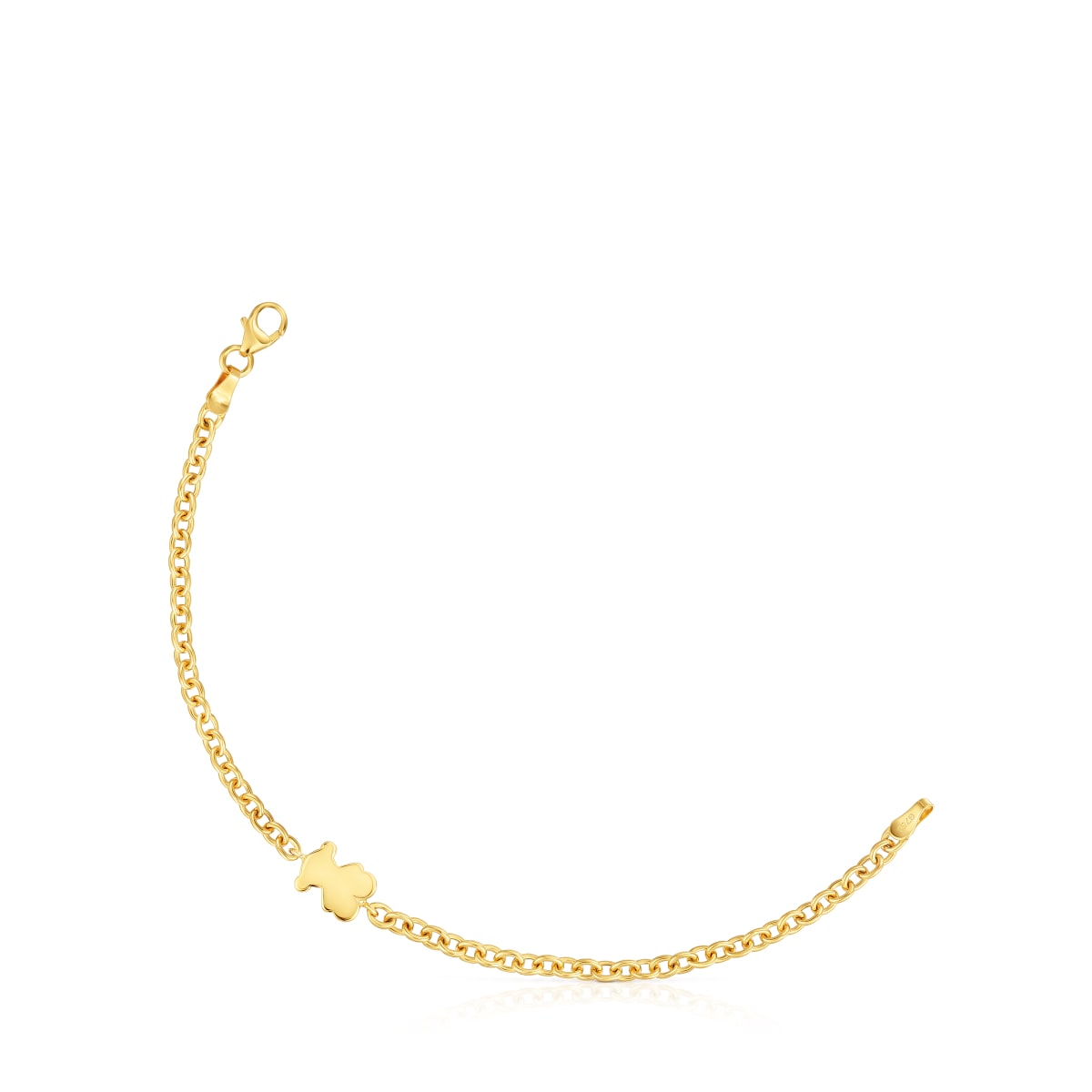 10mm gold chain Bracelet with bear charm Sweet Dolls