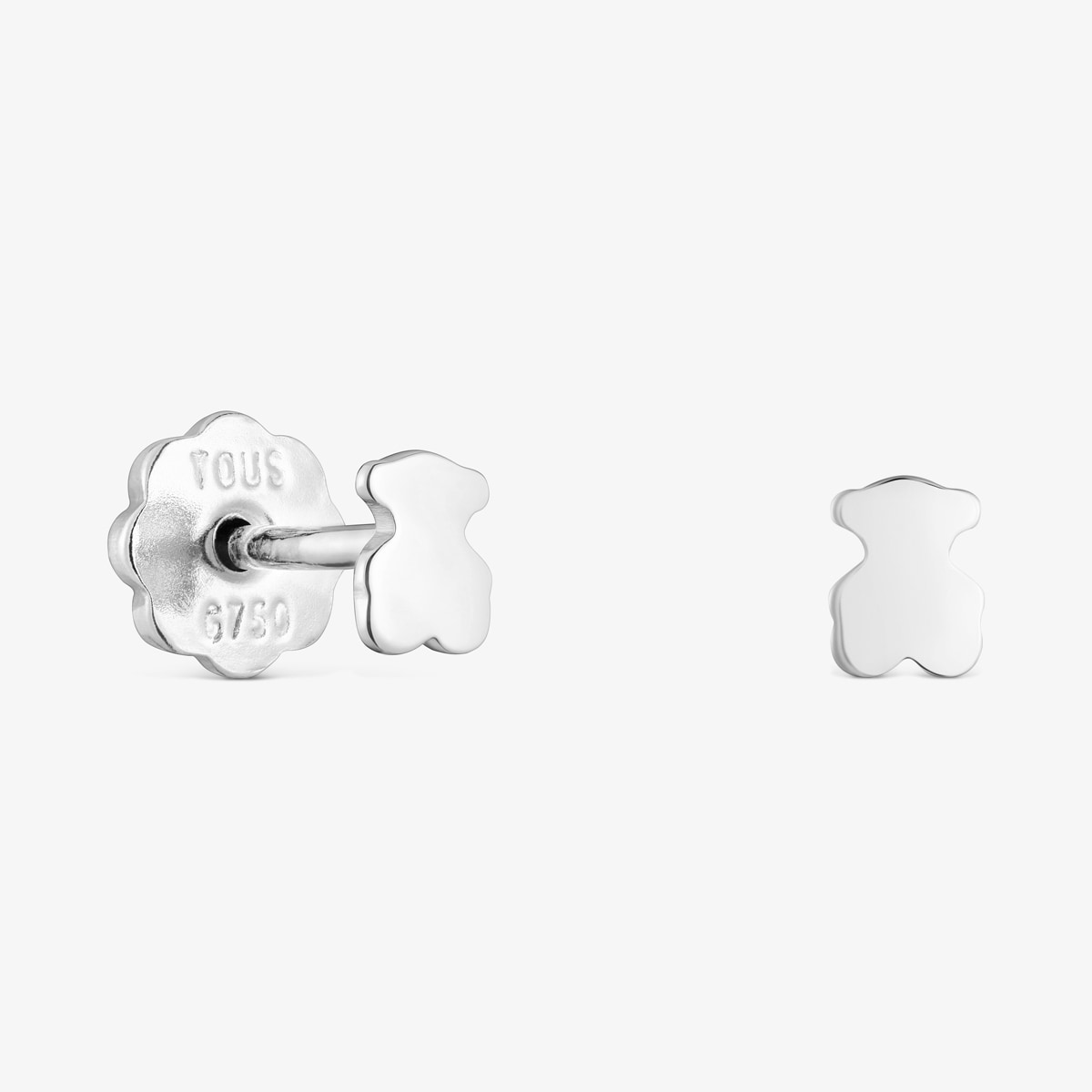 Tous - Pendientes Mini De Oro Blanco Baby Tous - Plateado