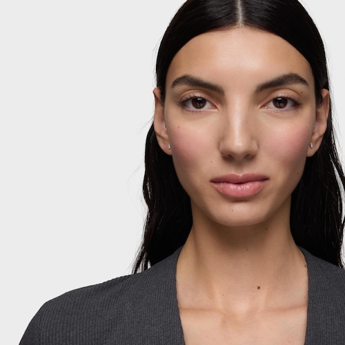 Pendientes mini de oro blanco Baby TOUS