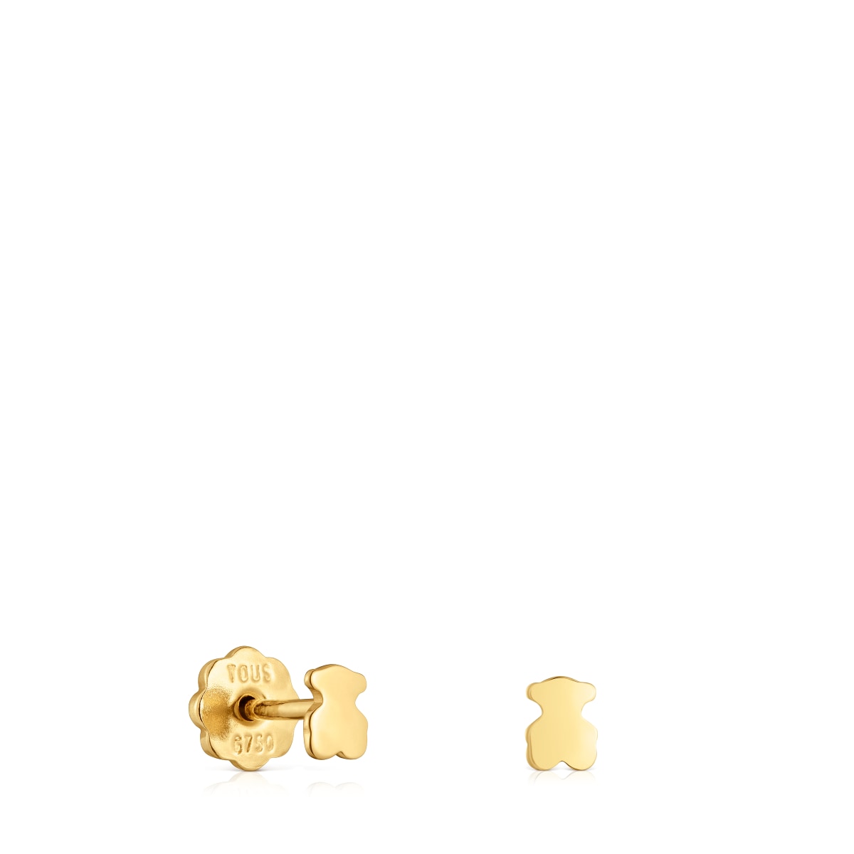Gold bear-motif Earrings Basics