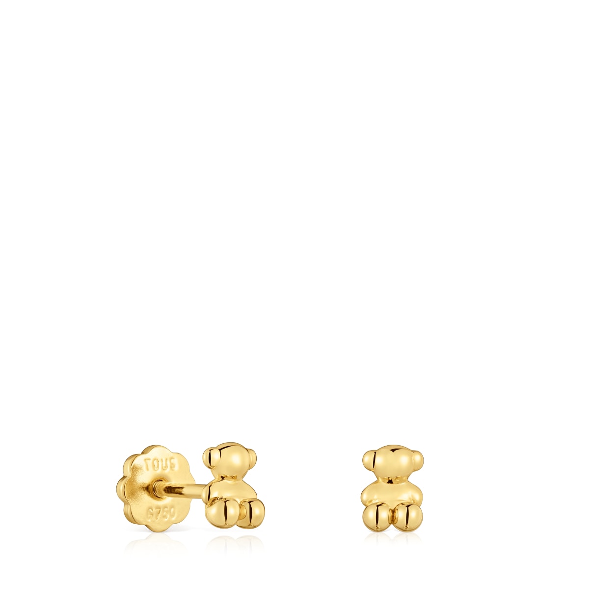 Bold Bear Earrings in Gold