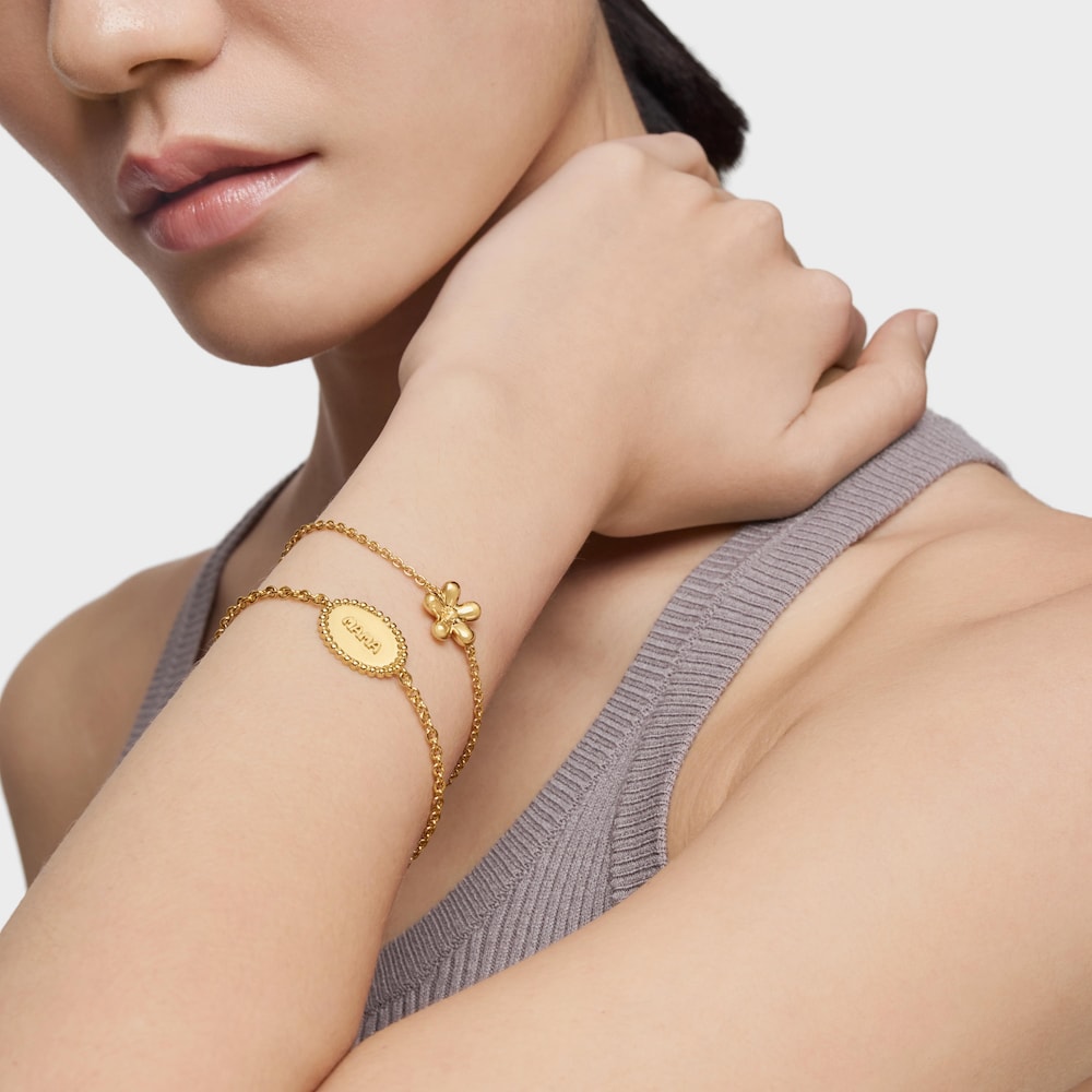 18kt gold plating over silver chain Bracelet with plaque TOUS Mama 18kt gold plating over silver chain Bracelet with plaque TOUS Mama