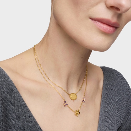 Short Necklace with 18kt gold plating over silver plaque TOUS Mama