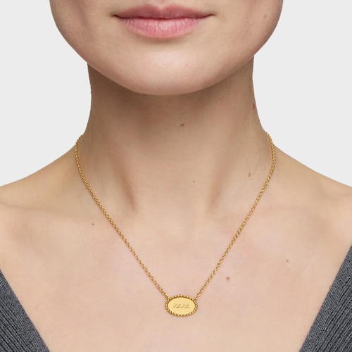 Short Necklace with 18kt gold plating over silver plaque TOUS Mama