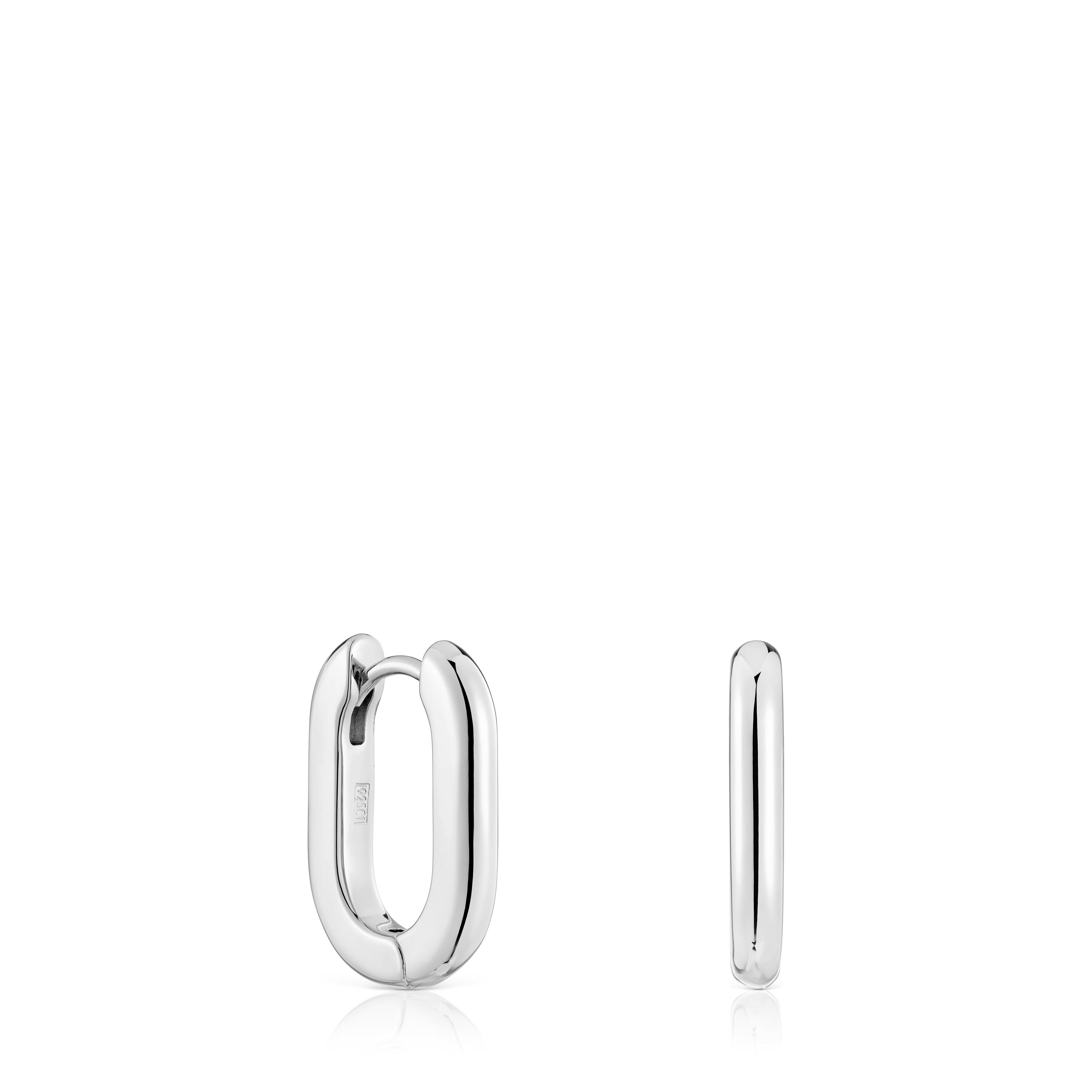 Short 18.2 mm silver Hoop earrings TOUS Basics