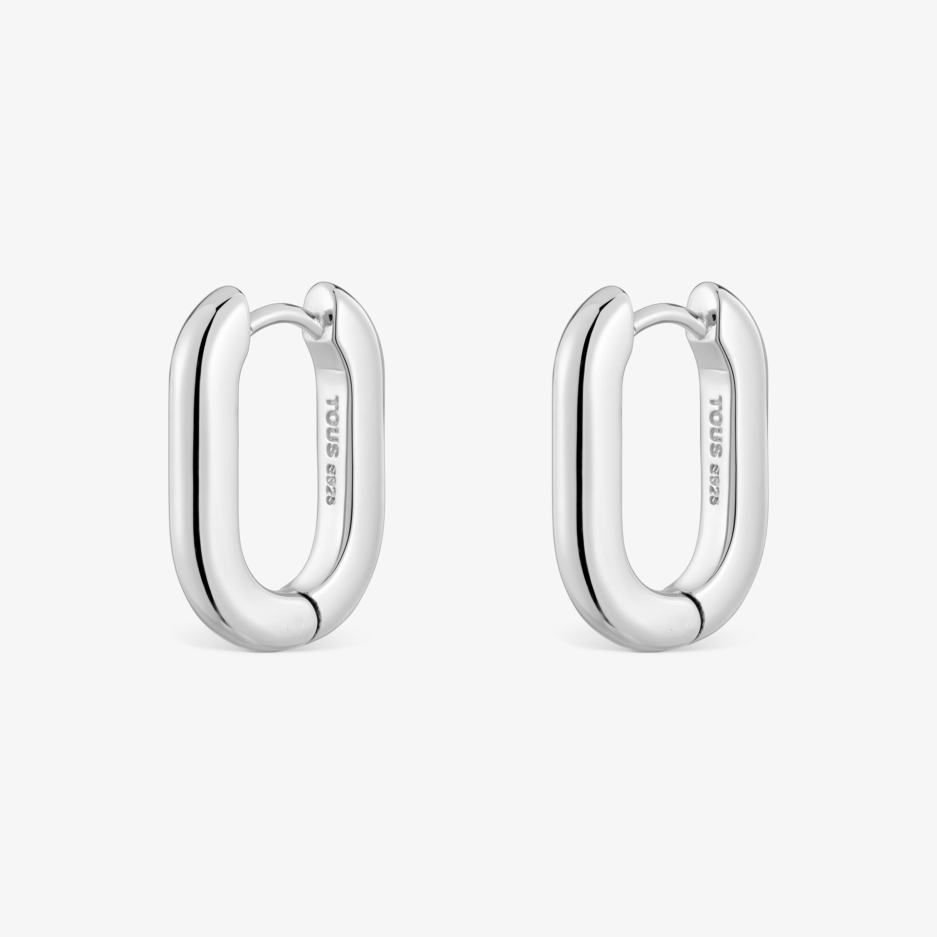 Short 18.2 mm silver Hoop earrings TOUS Basics