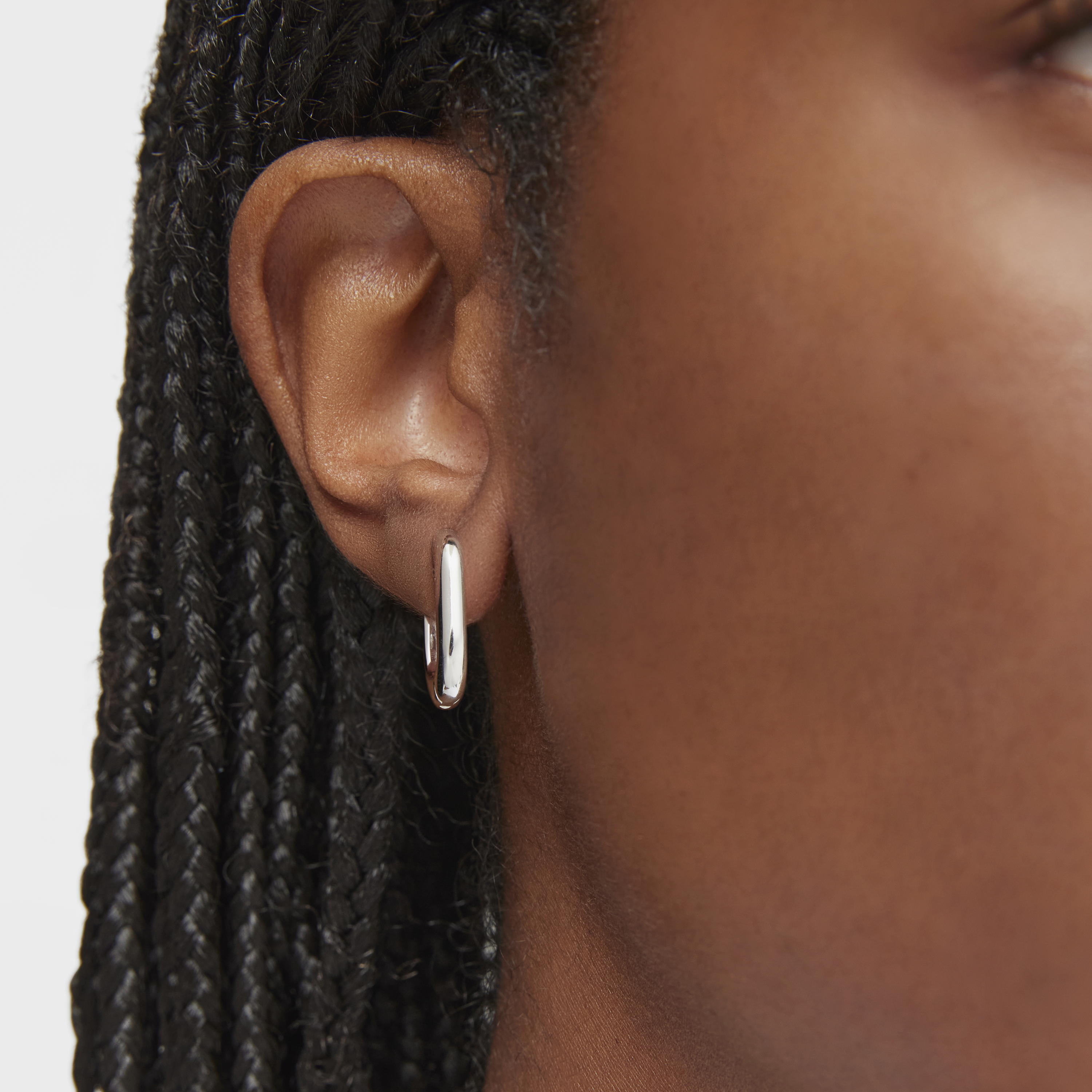 Short 18.2 mm silver Hoop earrings TOUS Basics