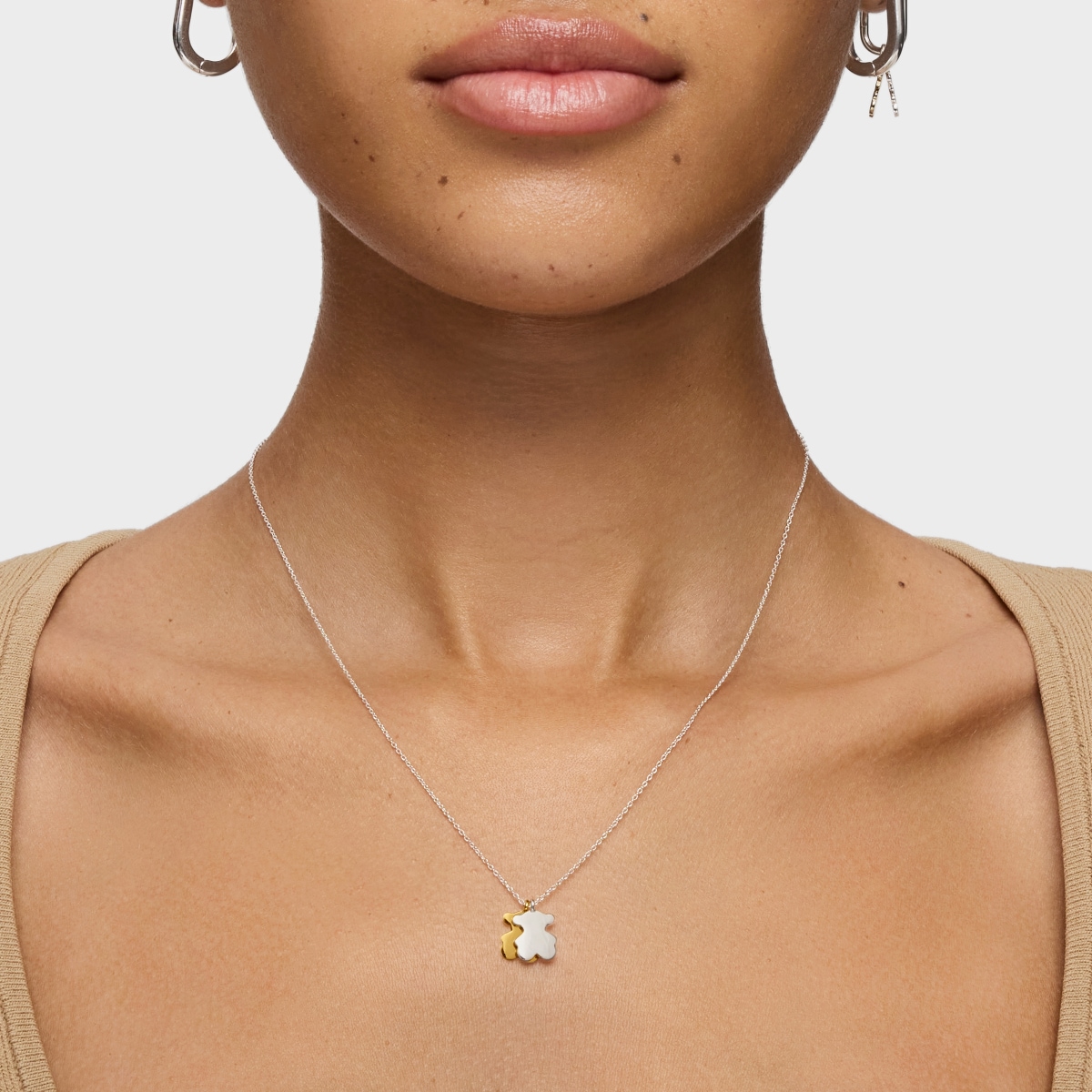 Sweet Dolls short two-tone Necklace with motifs