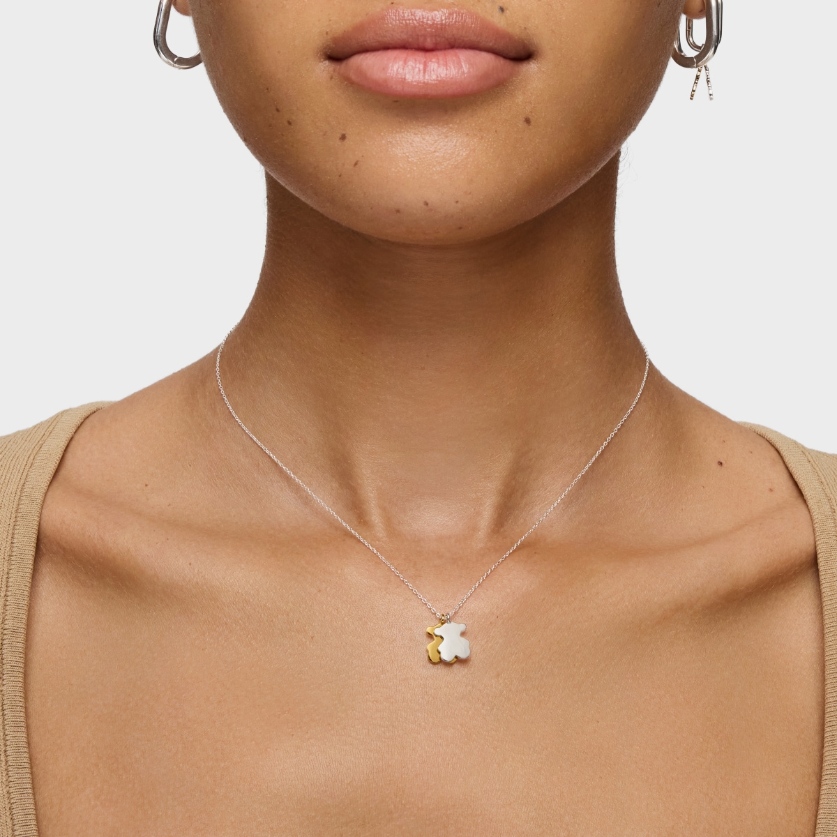 Sweet Dolls short two-tone Necklace with motifs