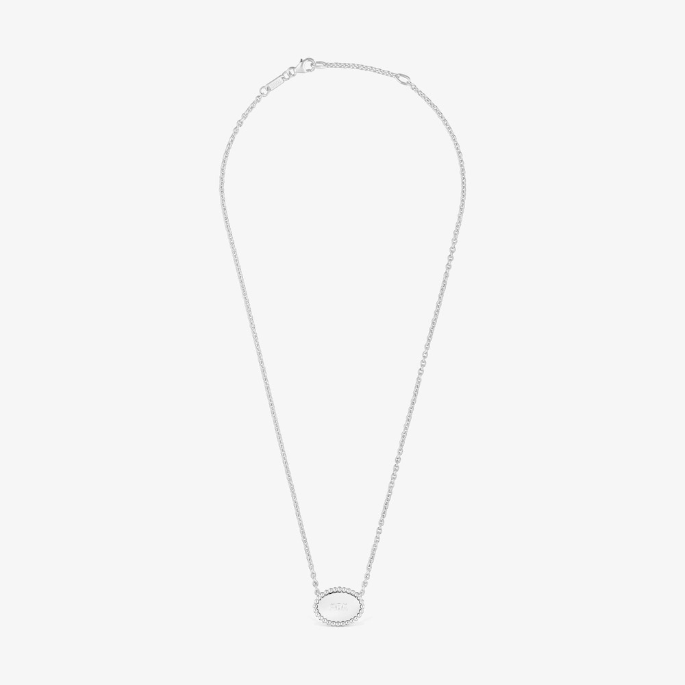 Collar corto de plata placa TOUS Mom