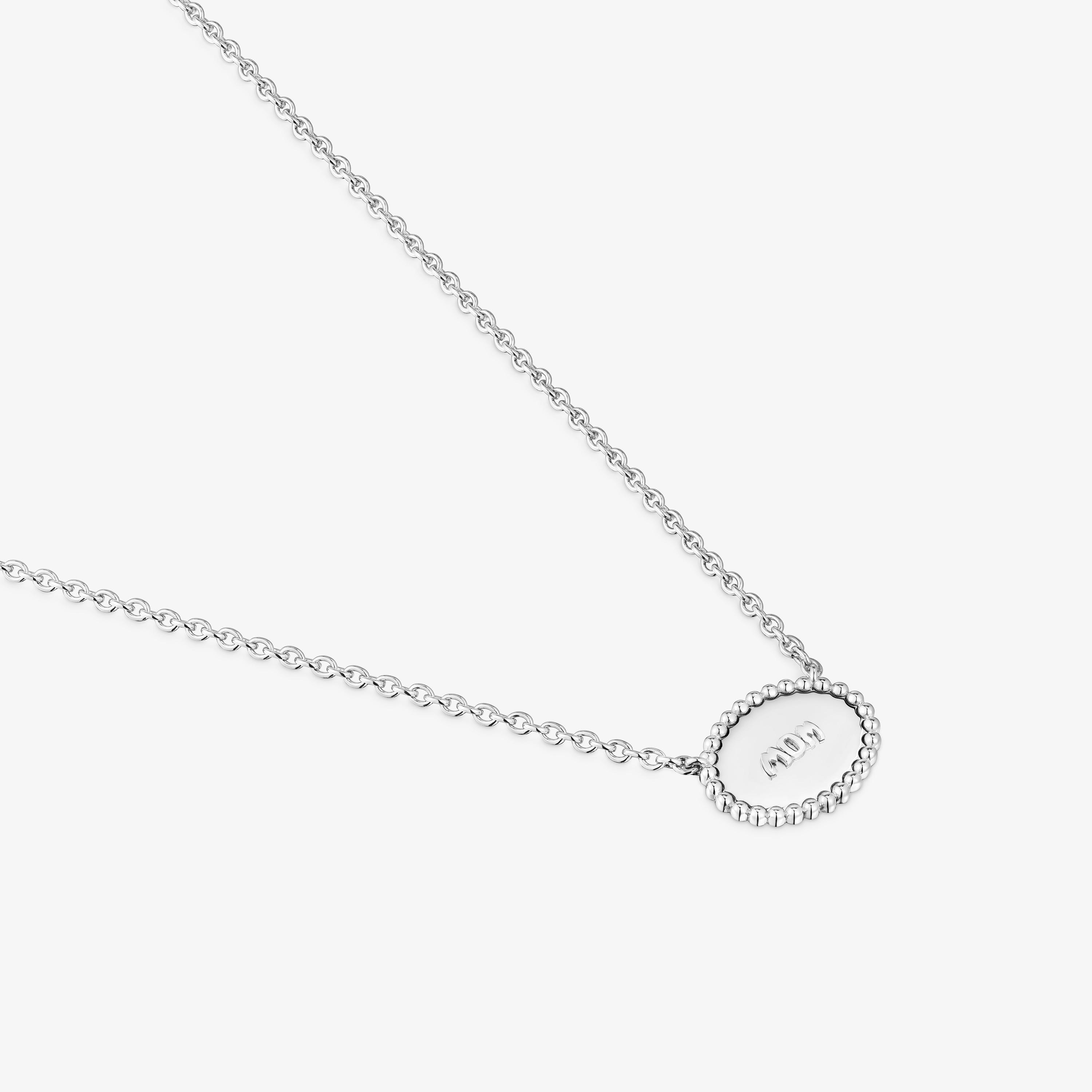Short silver necklace with plaque TOUS Mom