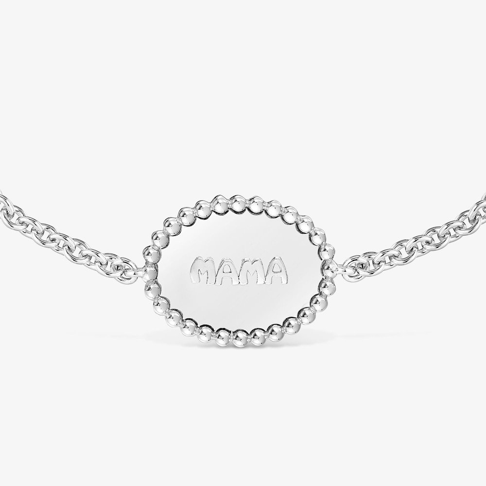 Pulsera cadena de plata placa TOUS Mama