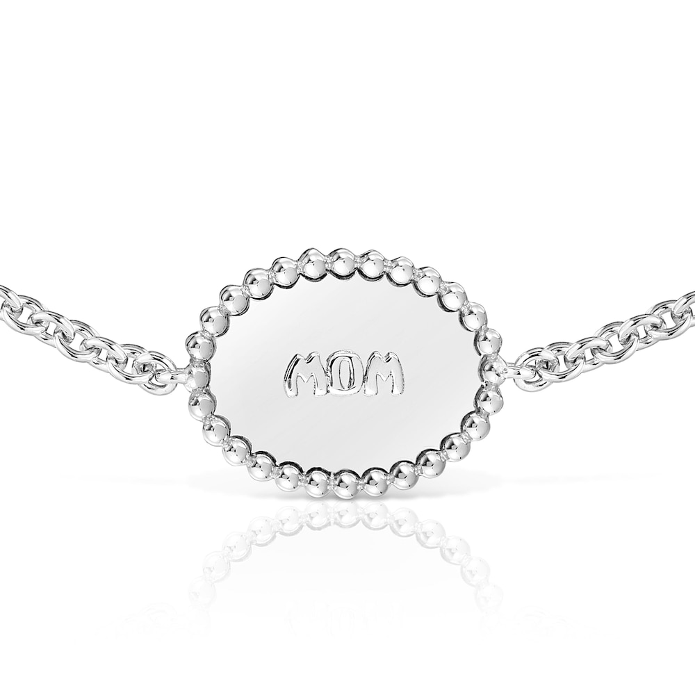 Pulsera cadena de plata placa TOUS Mom Pulsera cadena de plata placa TOUS Mom