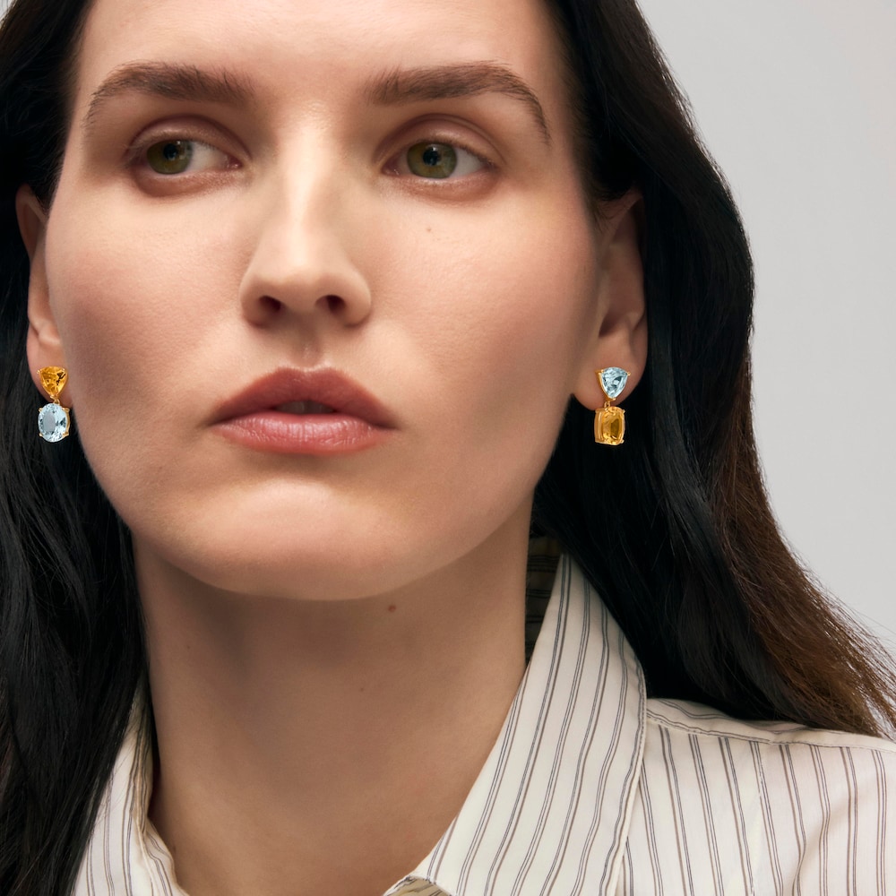 Gold Earrings with citrine and topaz TOUS ATELIER