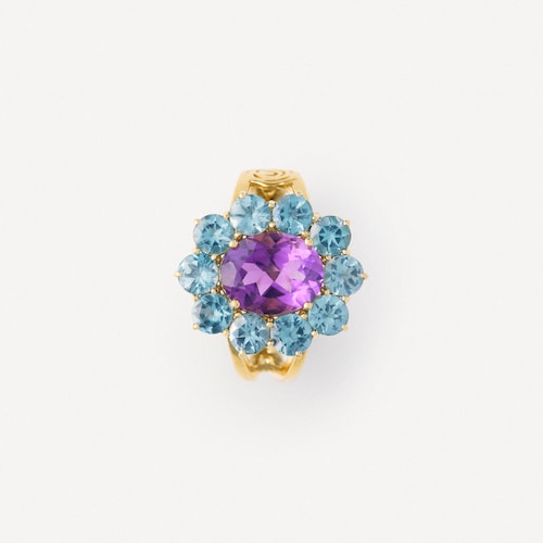 Gold Ring with amethyst and topaz TOUS ATELIER