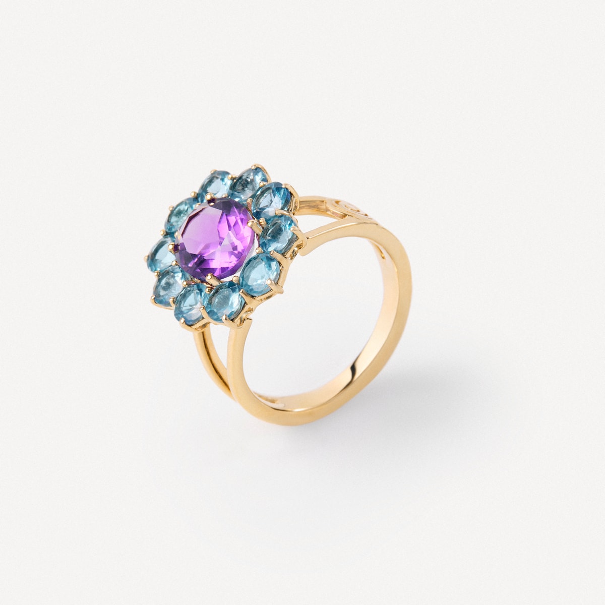 Gold Ring with amethyst and topaz TOUS ATELIER