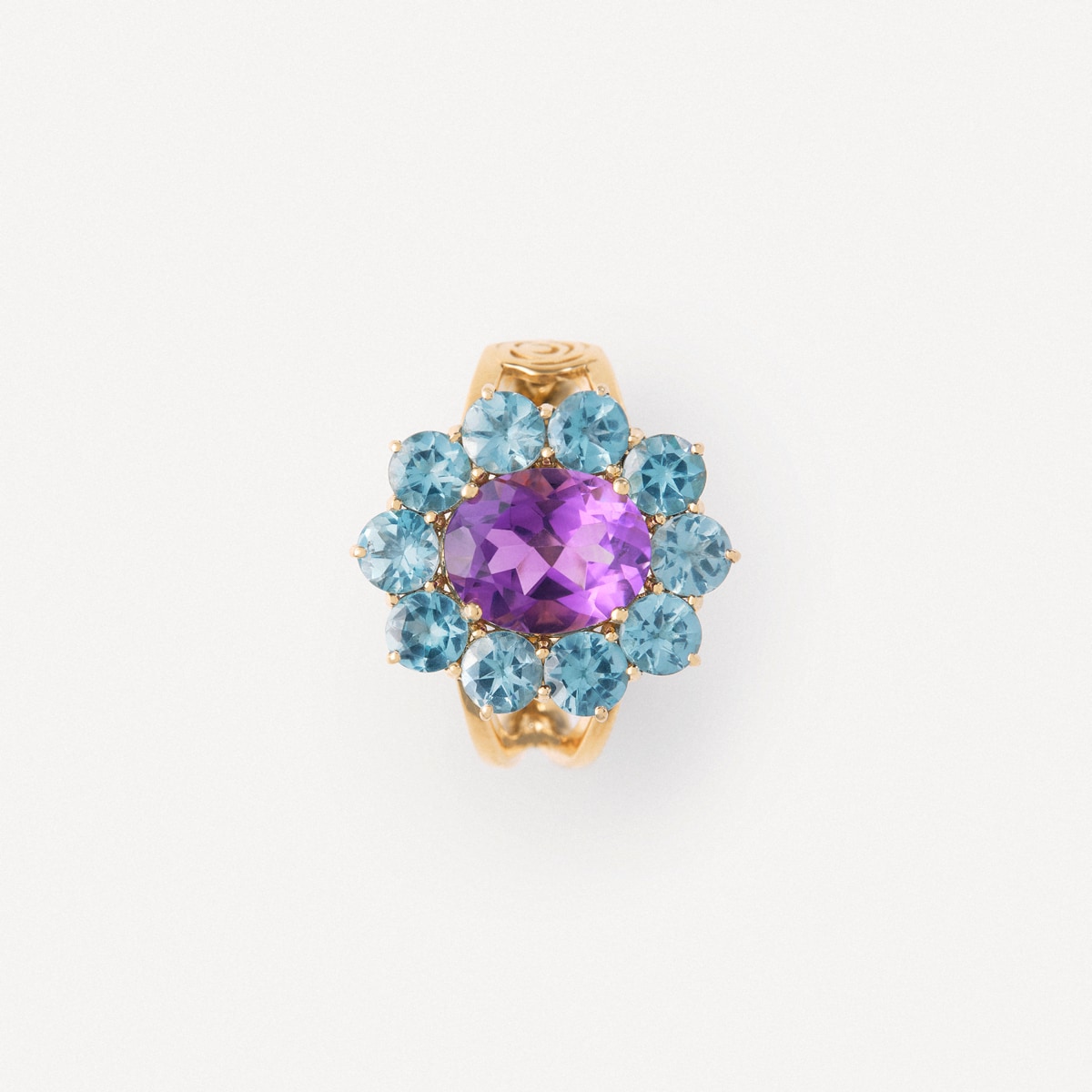 Gold Ring with amethyst and topaz TOUS ATELIER