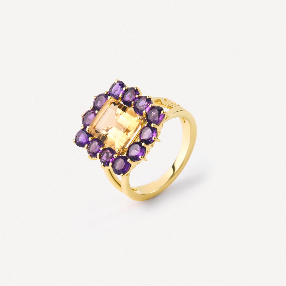 Gold Ring with citrine and amethyst TOUS ATELIER