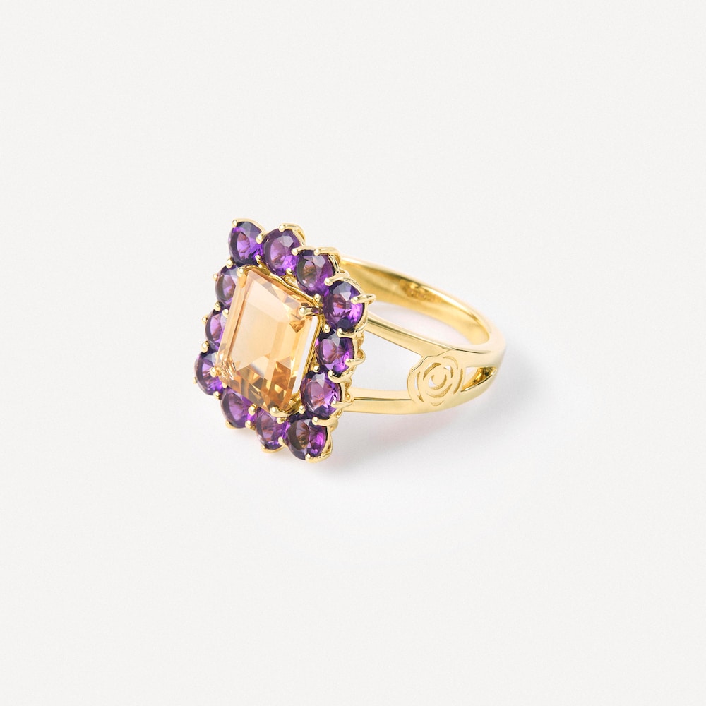 Gold Ring with citrine and amethyst TOUS ATELIER
