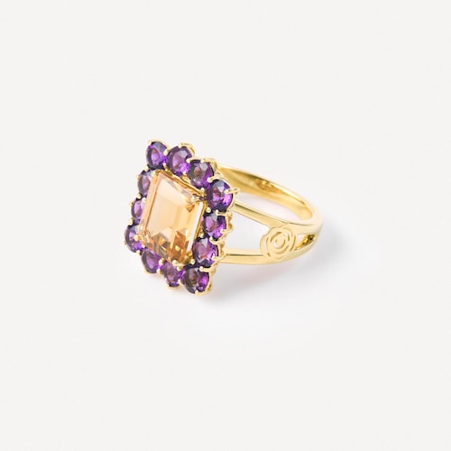 Gold Ring with citrine and amethyst TOUS ATELIER