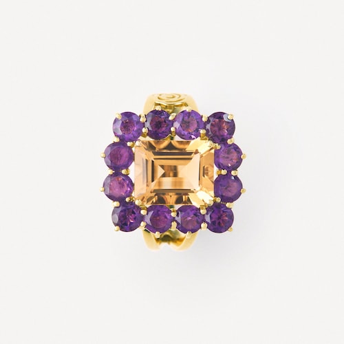Gold Ring with citrine and amethyst TOUS ATELIER