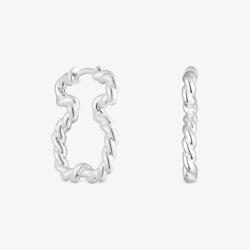 Brincos com silhueta urso Twisted