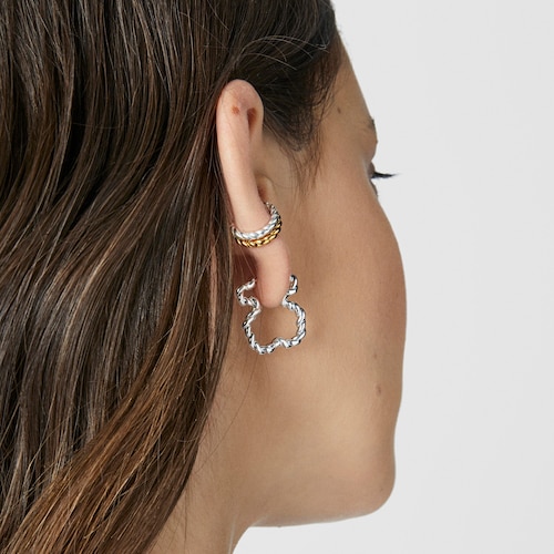 Pendientes con silueta oso Twisted
