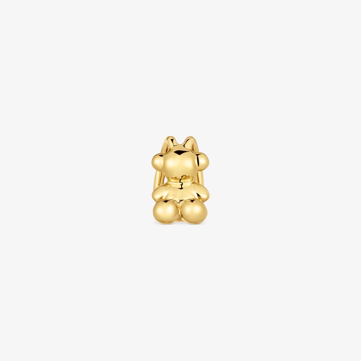 Bären-Ohrklemme Bold Bear Aus 18 Kt Vergoldetem Silber