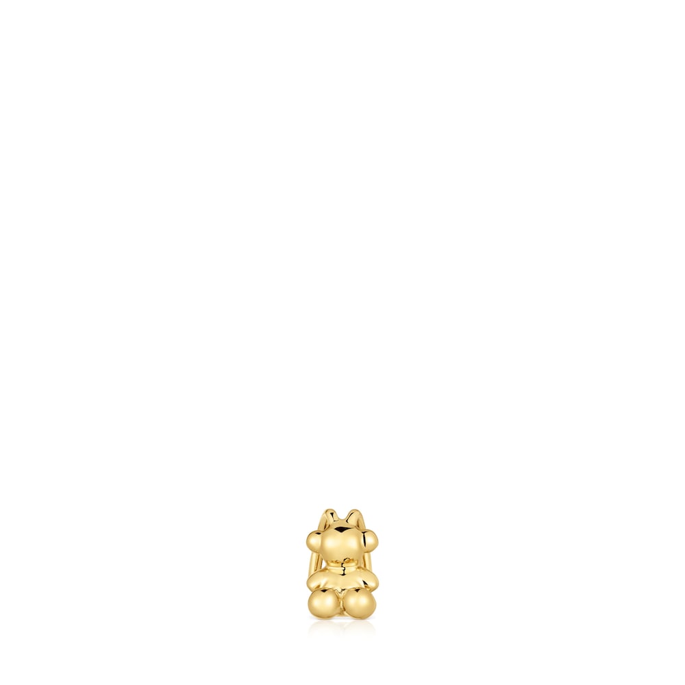 18 kt gold plating over silver bear Earcuff Bold Bear