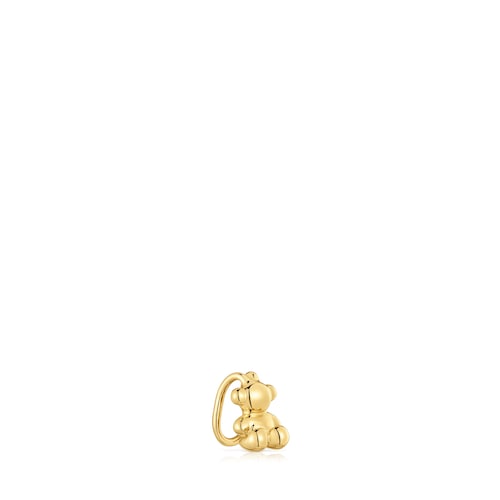 Earcuff oso con baño de oro 18 kt sobre plata Bold Bear