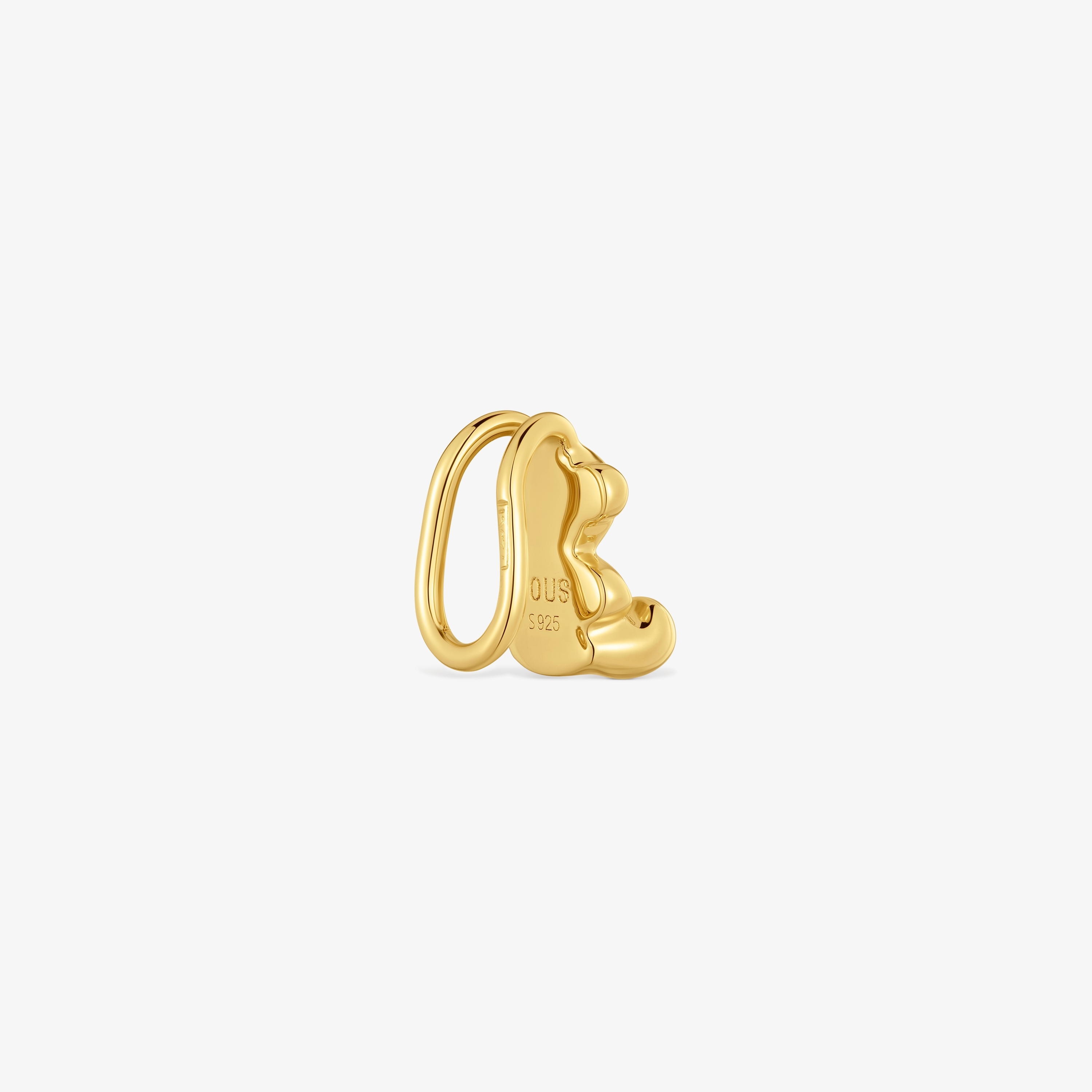 18K gold vermeil bear Earcuff Bold Bear