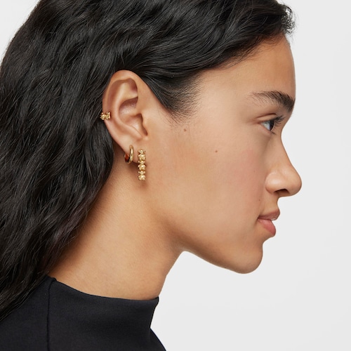 Earcuff oso con baño de oro 18 kt sobre plata Bold Bear