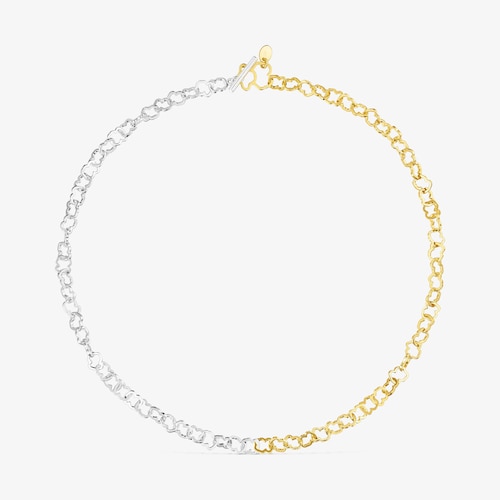 Collier ras du cou motif ourson TOUS Carrusel bicolore