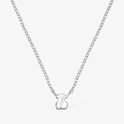 Lot de Colliers Mini Icons ours-&eacute;toile en Argent