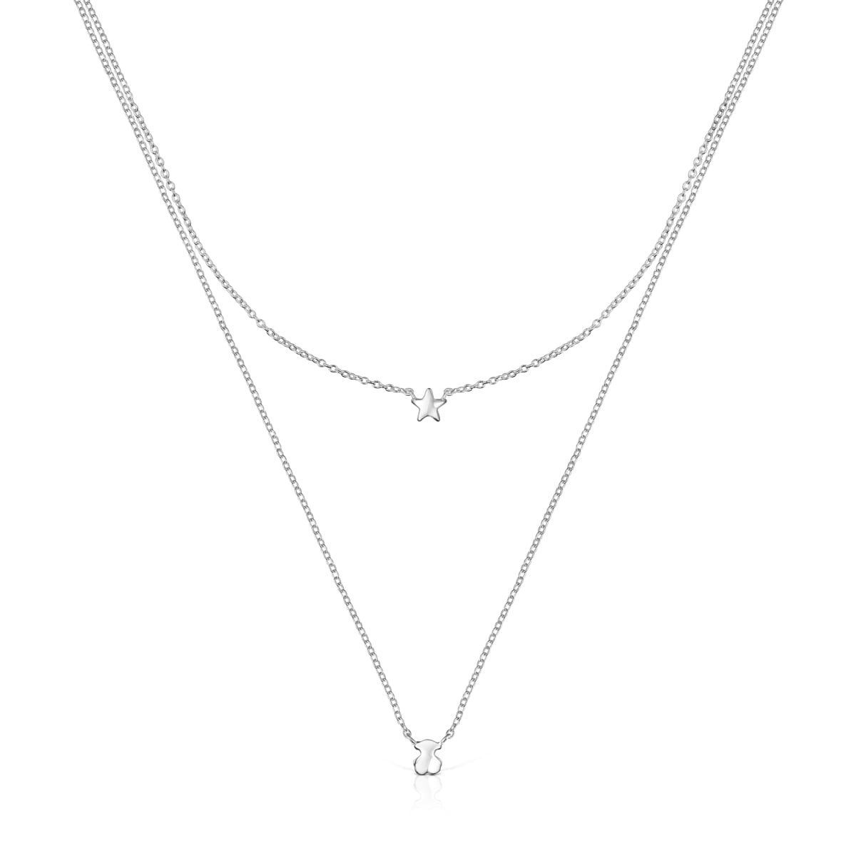 Tous - Pack De Collares Oso-Estrella De Plata Mini Icons - Plateado