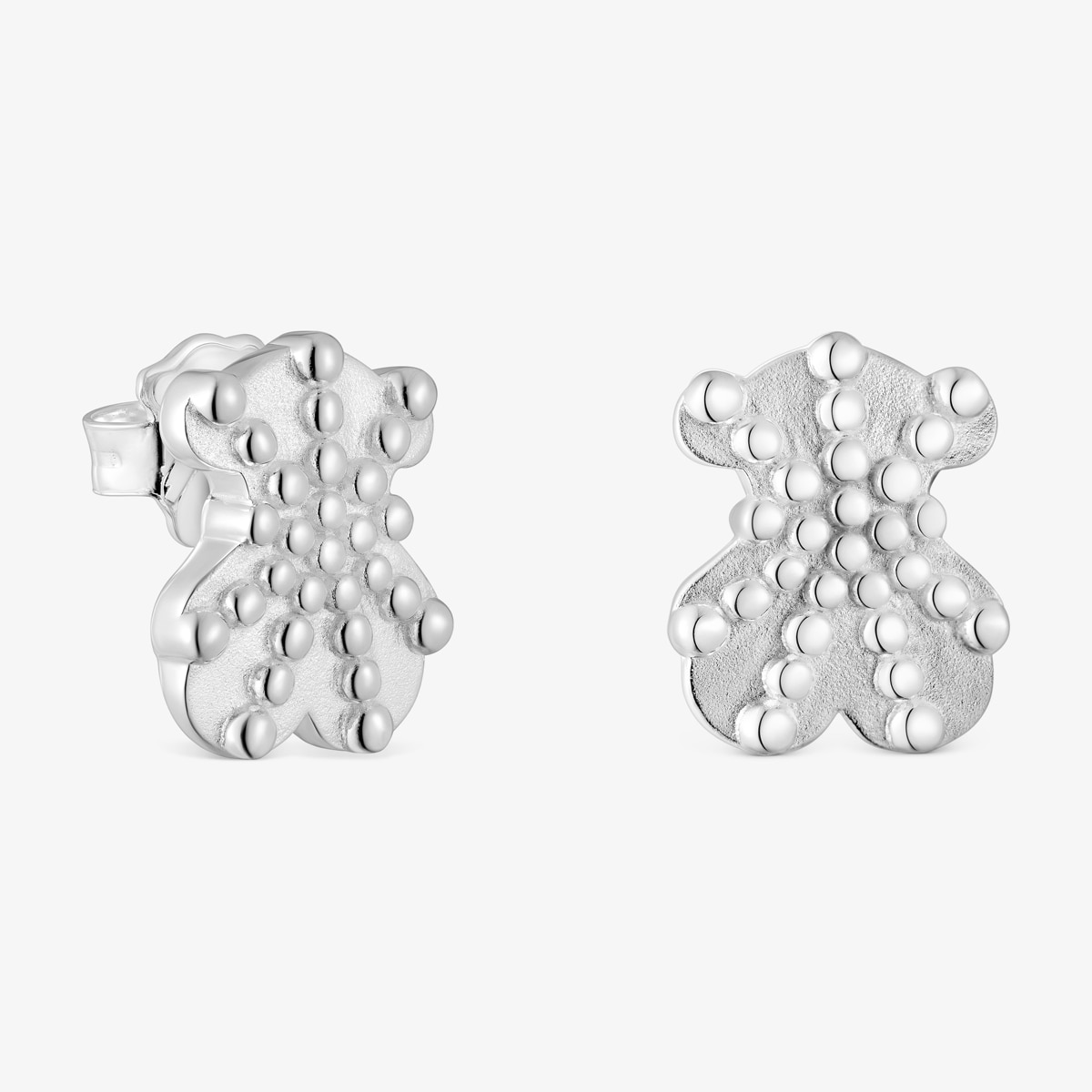Tous - Pendientes Pequeños Oso De Plata Tous Grain - Plateado