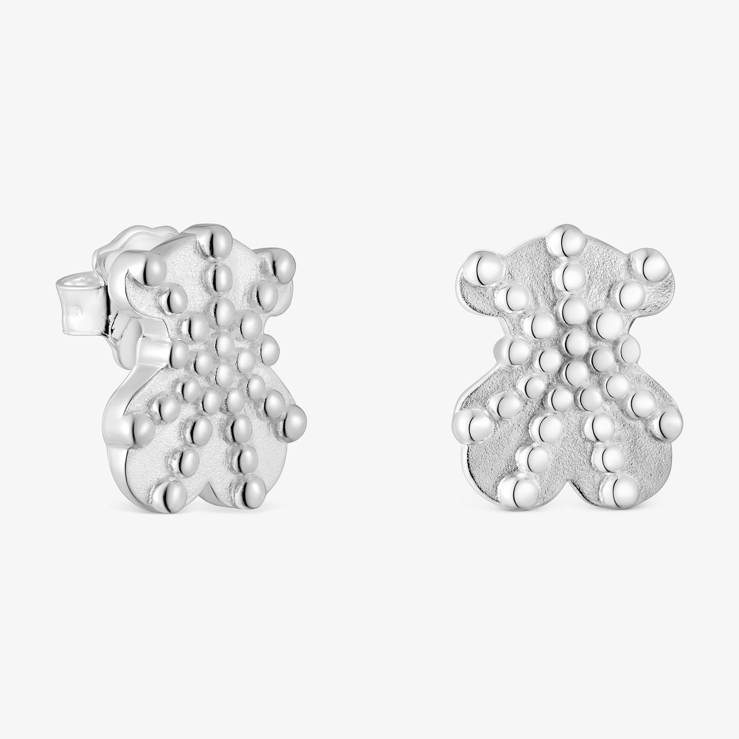 Small bear Earrings in Silver TOUS Grain
