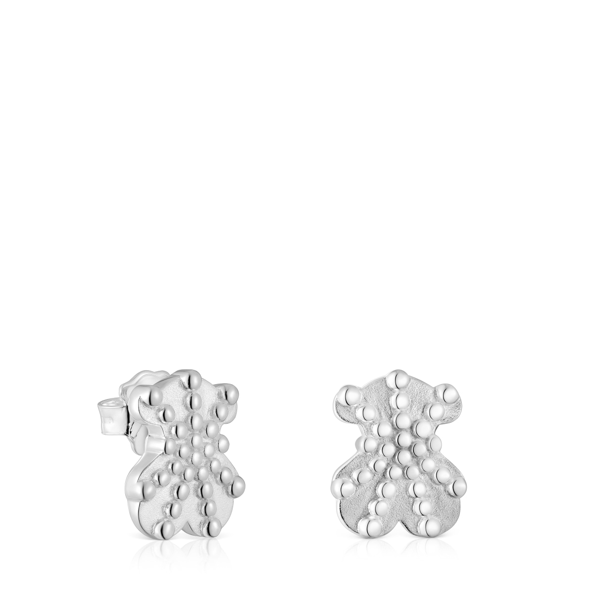 Pendientes pequeños oso de plata TOUS Grain