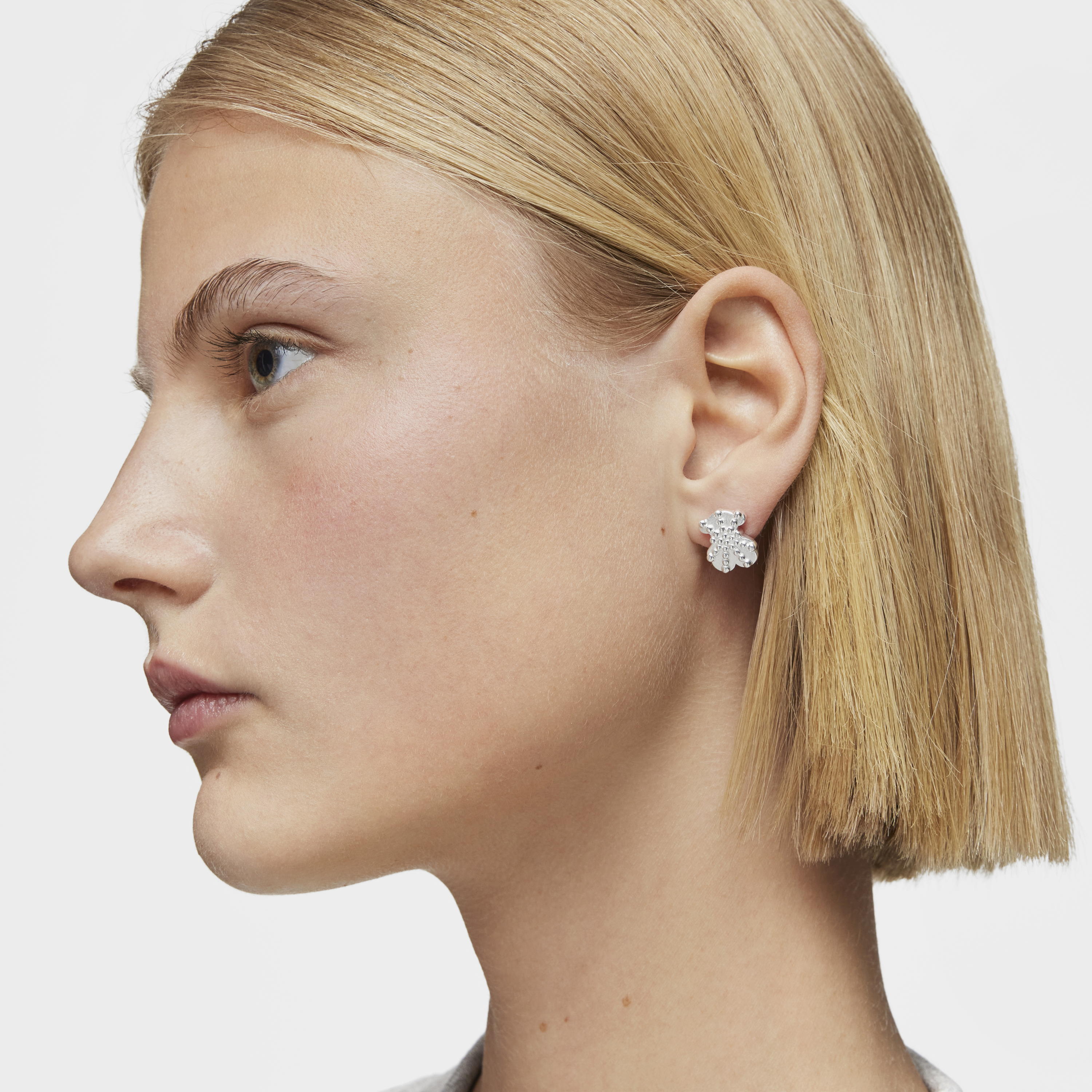 Small bear Earrings in Silver TOUS Grain