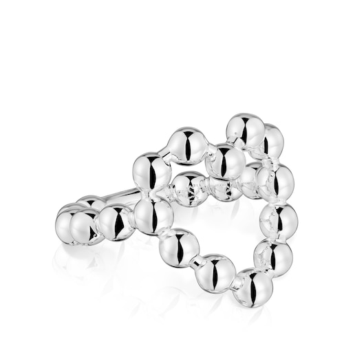 Anillo grande de plata corazón Sugar Party