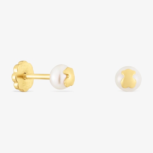 Aretes de oro y perlas cultivadas Basics