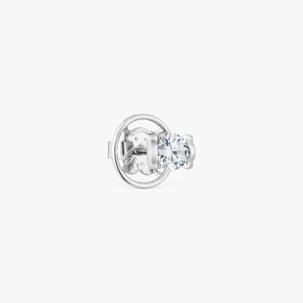 Pojedyncze platynowe kolczyki TOUS Sweet Diamonds LGD z laboratoryjnie hodowanym diamentem o masie 0,50 ct