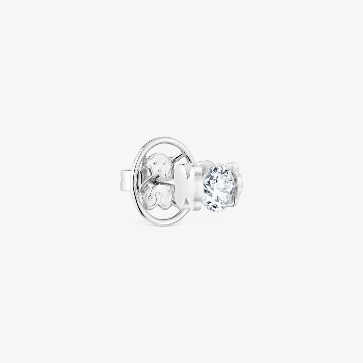 Tous - Pendiente Individual De Platino Con Diamante Creado En Laboratorio 0,70 Ct Sweet Diamonds Lgd - Transparente