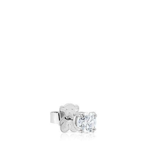 Individual platinum Earring with 1,00ct lab-grown diamond TOUS Essentials LGD