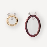White gold and titanium Earrings with diamonds TOUS ATELIER