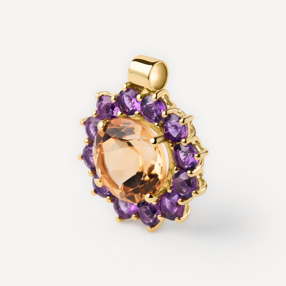Gold Pendant with amethyst and citrine TOUS ATELIER