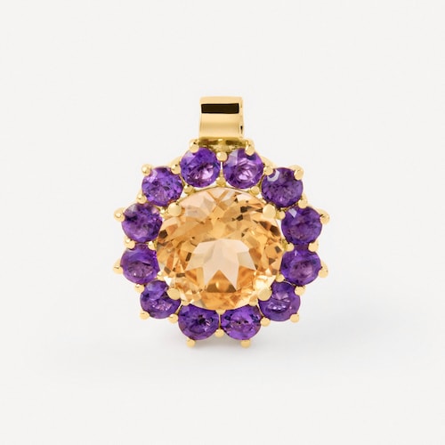 Gold Pendant with amethyst and citrine TOUS ATELIER