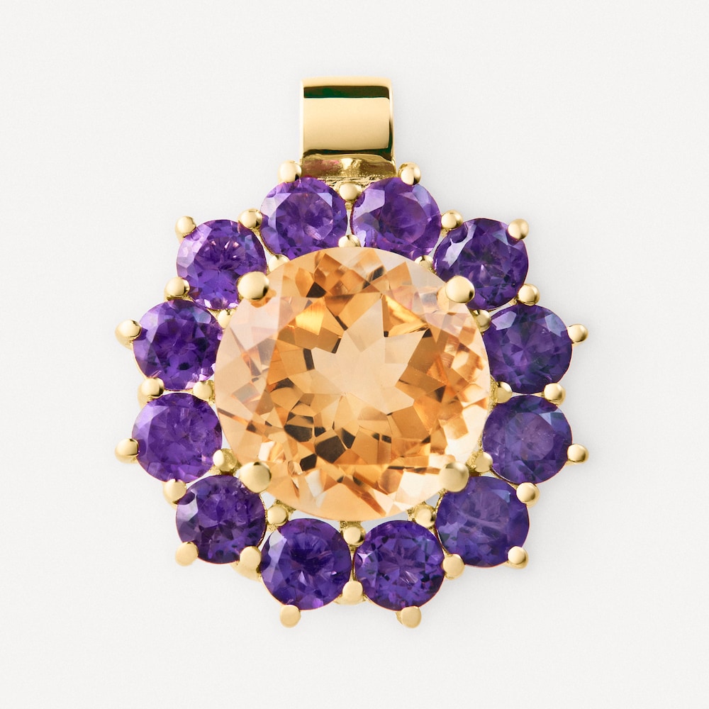 Gold Pendant with amethyst and citrine TOUS ATELIER