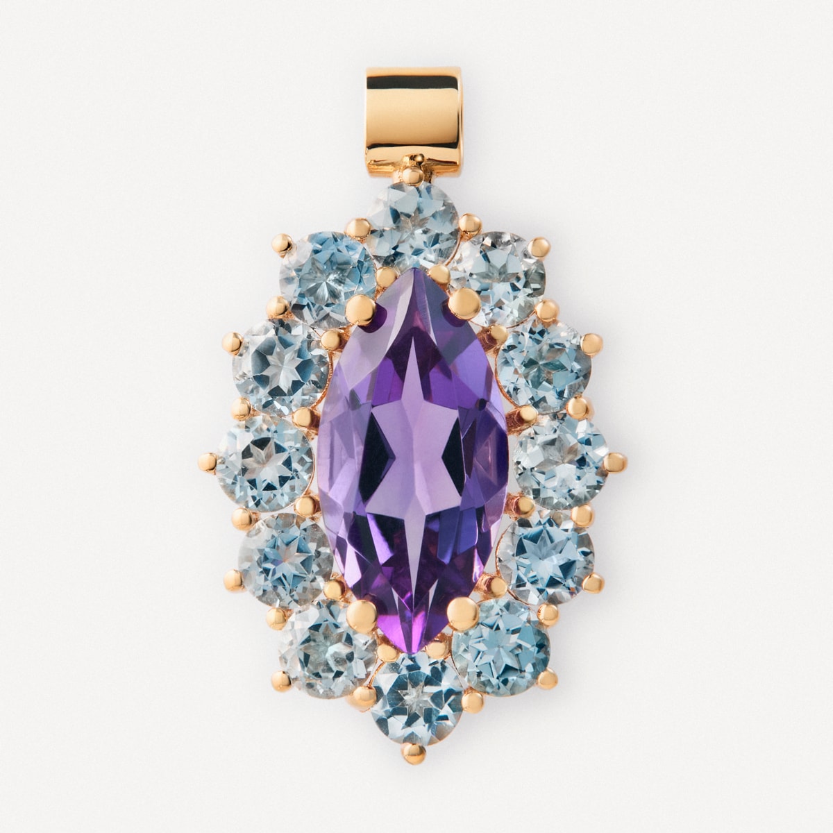 Gold Pendant with amethyst and topaz TOUS ATELIER
