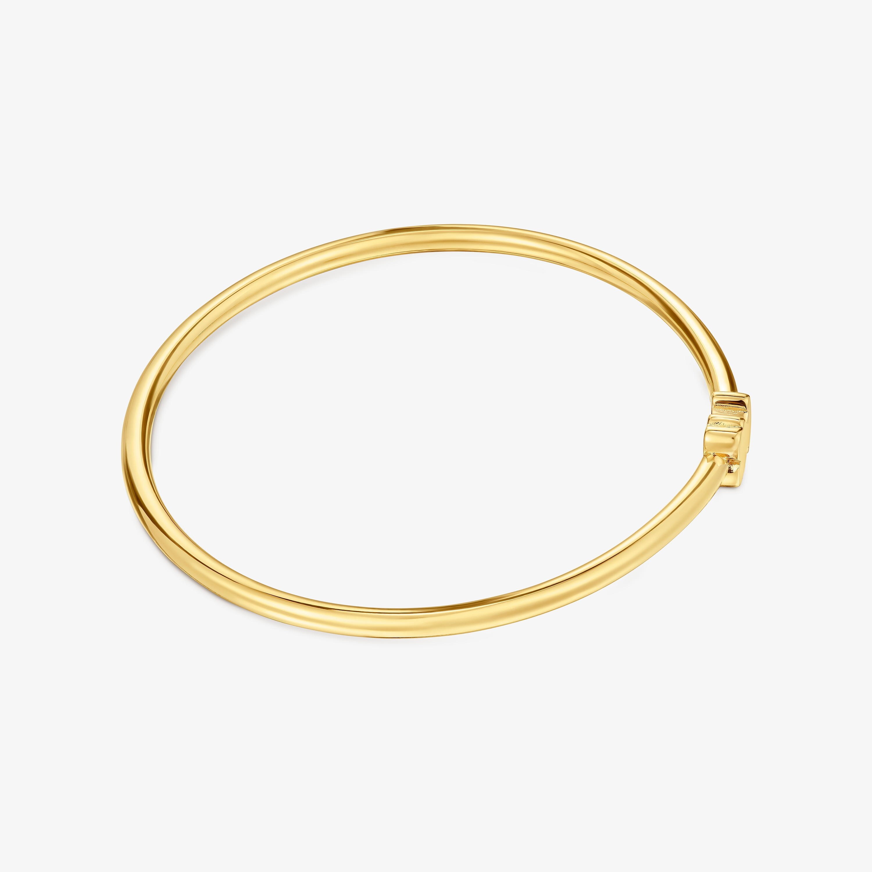 Bangle with 18K gold vermeil bear charm Sweet Dolls